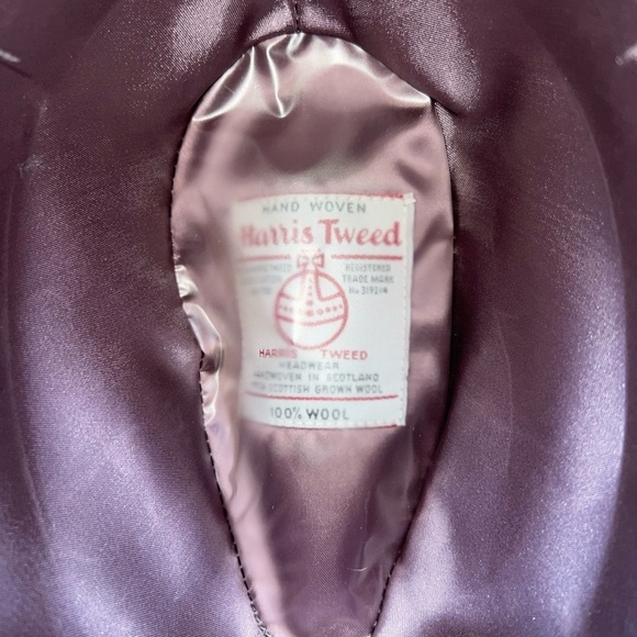 Scotland Hunters Hat Hand Woven Harris Tweed 100% Scottish Wool Grey/Brown - Picture 5 of 6